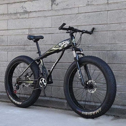 MJY Mountain Bike MJY Bicicletta 24 ' / 26' 27 velocità mountain bike, bici da neve a ruota grande, freno a doppio disco, forcella anteriore ammortizzante forte, bici da spiaggia fuoristrada all'aperto 6-11, 24 pollici