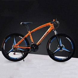 MJY Mountain Bike MJY Bicicletta da 26 pollici Mountain Bike, bicicletta ad alta resistenza in acciaio al carbonio, bicicletta leggera con sedile regolabile, doppio freno a disco, forcella a molla, E, 24 velocità 6-11