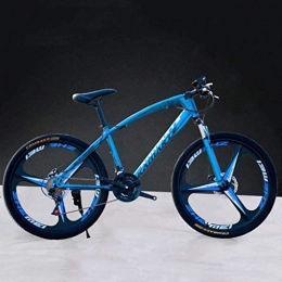 MJY Mountain Bike MJY Bicicletta da 26 pollici Mountain Bike, bicicletta ad alta resistenza in acciaio al carbonio, bicicletta leggera con sedile regolabile, doppio freno a disco, forcella a molla, I, 24 velocità 6-20