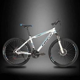 MJY Mountain Bike MJY Mountain bike da 26 pollici a velocità variabile per adulti, 21-24-27 velocità bici con telaio in lega di alluminio leggero, bicicletta con freno a doppio disco ad assorbimento degli urti 6-11, B,