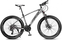 MJY Bici MJY Mountain bike da 26 pollici, bici da trail Mountain Fat Tire con freno a disco, mountain bike Hardtail, velocità 24 / 27 / 30 / 33, telaio in lega di alluminio 7-2, C, 27 velocità