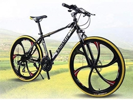 MJY Mountain Bike MJY Mountain bike da 26 pollici con doppio freno a disco, bicicletta con cambio a una ruota, bici pieghevole per uomo e donna, 1, 24 velocità 6-24