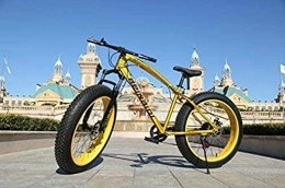 MJY Bici MJY Mountain bike Hardtail per bici, bici da cruiser per pneumatici grassi con doppio freno a disco, telaio in acciaio ad alto tenore di carbonio, bicicletta con sedile regolabile, dimensioni: 26 pol