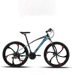 MJY Bici MJY Mountain bike per adulti a velocità variabile, bici con doppio freno a disco, bicicletta da motoslitta da spiaggia, telaio in acciaio ad alto tenore di carbonio, ruote da 26 pollici 5-27, 27 veloc