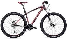 MOSHANG Mountain Bike MOSHANG 27-velocità Mountain Bike, 27, 5 Pollici Ruota Coda Dura, Fuoristrada Telaio in Alluminio Montagna, Solido, Forte Rimbalzo (Color : Black)