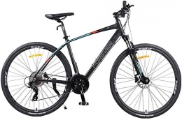 MOSHANG Bici MOSHANG MTB Donne 26 Pollici Veicoli stradali Montagna 27-velocità, Alluminio Doppio Disco Coda Dura Mountain Bike, Il Sedile può Essere regolata (Color : Black)