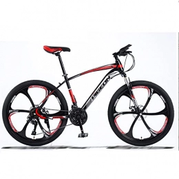 Great Mountain Bike Mountain Bike, 26 Pollici 21 Velocità Mountain Bikes, Bicicletta Per Studenti Bicicletta Doppia Freno A Disco 6 Raggi Ruote Road Bike Road Bike In Acciaio Ad Alta Carbonio Comodo Cuscino Mor(Color:C)