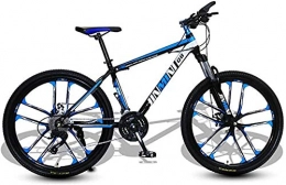 klt Bici Mountain Bike 26 pollici Adattamento su tutto il terreno 27 velocità bloccabile forcella anteriore Urban Sports Racing Freno a disco Elegante ruote integrate -B