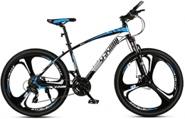 HUAQINEI Mountain Bike Mountain bike, 26 pollici mountain bike maschio e femmina adulto ultraleggero bicicletta da corsa leggera tri- telaio in lega n. 1 con freni a disco (colore: nero blu, dimensioni: 21 velocità)