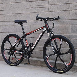 Domrx Mountain Bike Mountain Bike Assorbimento degli Urti a velocità variabile Uomini e Donne Single gifte Auto a velocità variabile di Alta qualità-Black Red_24_21