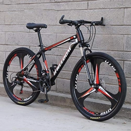 Domrx Bici Mountain Bike Assorbimento degli Urti a velocità variabile Uomini e Donne Single gifte Auto a velocità variabile di Alta qualità-Black Red_24_24