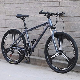 Domrx Mountain Bike Mountain Bike Assorbimento degli Urti a velocità variabile Uomini e Donne Single gifte Auto a velocità variabile di Alta qualità-Grey Black_24_24