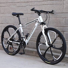 Domrx Bici Mountain Bike Assorbimento degli Urti a velocità variabile Uomini e Donne Single gifte Auto a velocità variabile di Alta qualità-White Black_26_27