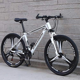 Domrx Mountain Bike Mountain Bike Assorbimento degli Urti a velocità variabile Uomini e Donne Single gifte Auto a velocità variabile di Alta qualità-White Black_26_30