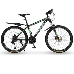 AIPOLE Mountain Bike Mountain Bike, Bici Con Telaio In Acciaio Ad Alto Tenore Di Carbonio, Cambio A 21 Velocità Con Ruote Da 24 Pollici, Doppio Freni A Disco, Bicicletta Sportiva Da Montagna, Per Adulti