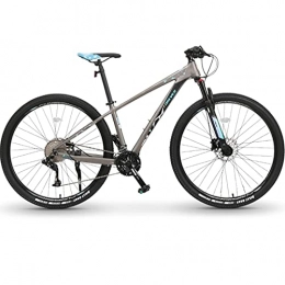 Great Bici Mountain Bike, Bici Da Montagna Per Adulti, 26 / 29 Pollici Ruote Da Uomo / Donne Telaio In Lega Da 17 Pollici Telaio In Lega Da 17 Pollici Bicicletta 33 Velocità P(Size:33 speed, Color:Gray 26 inches)