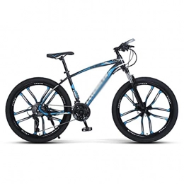 T-Day Mountain Bike Mountain Bike Bicicletta MTB 26 Pollici Adulti Bike Mountain Bike Ad Alta Carbonio Pieno Sospensione Piena Sospensione Mtb Bicicletta Per Adult Dual Disc Brake Brake Outroad(Size:24 Speed, Color:Blu)