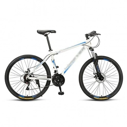 T-Day Mountain Bike Mountain Bike Bicicletta MTB 26 Pollici Mountain Bike Con Freni Doppio Disco In Acciaio Al Carbonio Telaio 24 / 27-speed ​​shift Adatto Per Gli Uomini E Le Donne In Bicicletta (Size:24 Speed, Color:Blue)