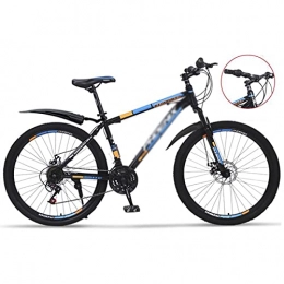 T-Day Mountain Bike Mountain Bike Bicicletta MTB Adult Mountain Bike 26 Pollici Ruote Mountain Trail Bike Bike Ad Alta Carbonio Acciaio di Carbonio Bicylecy Bicycle Bicycle Bicycle Suspension M(Size:24 Speed, Color:Blu)