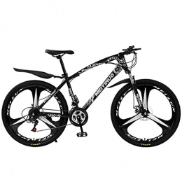 T-Day Mountain Bike Mountain Bike Bicicletta MTB Bici da Montagna per Adulti con Rotella da 26 Pollici Deragliatore Robusto Telaio in Acciaio al Carbonio Bicicletta con Freni A Doppio Disco for(Size:27 Speed, Color:Nero)