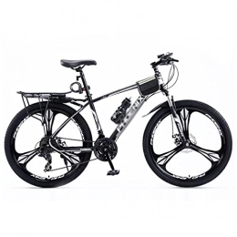 T-Day Mountain Bike Mountain Bike Bicicletta MTB Ruote per Adulti in Mountain Bike da 27, 5 Pollici per Telaio in Acciaio al Carbonio da Uomo / Donna 24 velocità con Freno A Doppio Disco(Size:27 Speed, Color:Nero)