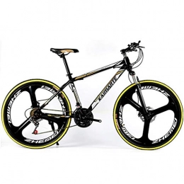 GYF Mountain Bike Mountain Bike bicicletta MTB Sportiva da Montagna 24" MTB Mountain Biciclette 21 24 27 costi Ravine bici sospensione anteriore a doppio freno a disco in acciaio al carbonio Telaio Mountain Bike Mens B