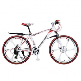 Lxyfc Mountain Bike Mountain Bike bicicletta MTB Sportiva da Montagna 26 Inch Mountain Unisex Biciclette in lega di alluminio Ravine Bike doppio disco freno e sospensione anteriore 21 24 27 Velocità Mountain Bike Mens Bi