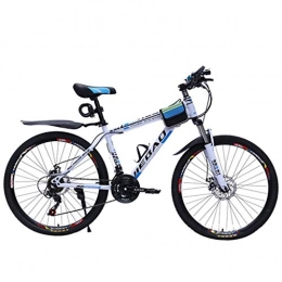 GYF Mountain Bike Mountain Bike bicicletta MTB Sportiva da Montagna 26" Uomini Montagna / Donne Biciclette 21 / 24 / 27 Velocità Leggero Acciaio Al Carbonio Telaio Doppia Della Sospensione Del Freno A Disco Con Fender Moun