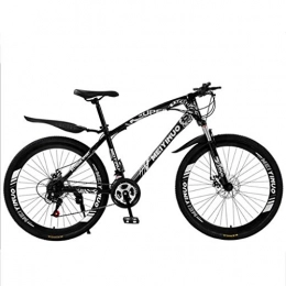 GYF Bici Mountain Bike bicicletta MTB Sportiva da Montagna Mens Womens Ravine Bike con doppio disco anteriore Sospensione 21 / 24 / 27 velocità 26" Biciclette da montagna, acciaio al carbonio Telaio Mountain Bike