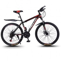 GYF Mountain Bike Mountain Bike bicicletta MTB Sportiva da Montagna Mountain bike, hardtail Biciclette da montagna, Carbon Telaio in acciaio, sospensioni anteriori e Dual Disc Brake, 26inch ruote a raggi, 21 Velocità M