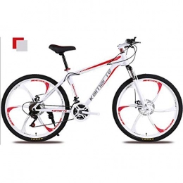 Domrx Mountain Bike Mountain Bike Biciclette ammortizzanti con Doppio Freno da Corsa per Uomini e Donne-Red_26 * 19 (175-185 cm)