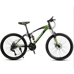 Great Bici Mountain Bike, Biciclette Di Montagna 24 / 26 Pollici, Biciclette Telaio In Acciaio Al Carbonio Ad Alto Contenuto Di Carbonio Con Freno A Disco Sport All'aperto Pensamer B(Size:26 inches, Color:Verde)