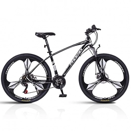 Great Mountain Bike Mountain Bike, Bike In Mountain Bike Da 26 Pollici, 3 Raggi Ruote Da 24 Velocità Studente A 24 Velocità Bicicletta Leggero Leggero Telaio In Acciaio Elevato Strada Anti-slip Bikes Bikes Bi(Color:Nero)