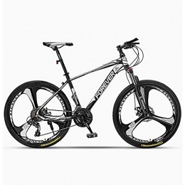 Great Mountain Bike Mountain Bike, Bike In Mountain Bike Da 26 Pollici, Bicicletta Da Studente Leggero Bicicletta In Acciaio Al Carbonio Biciclette Da Strada 24 / 27 / 30 Velocità 3 Raggi Ruote A 3(Size:27 speed, Color:White)