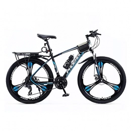 FBDGNG Mountain Bike Mountain Bike con ruote da 27, 5 cm per uomo donna adulto e adolescente telaio in acciaio al carbonio con freni a disco anteriori e posteriori (dimensioni: 24 velocità, colore: blu)