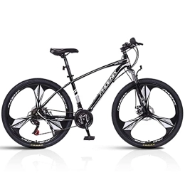 ITOSUI Bici Mountain bike da 26 / 27, 5 pollici in alluminio con freno a disco telaio, mountain bike hardtail, mountain bike a 27 velocità, bici da strada per ciclismo da uomo e da donna ammortizzante con sospension