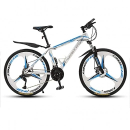 HJRBM Bici Mountain Bike da 26 pollici con 3 taglierine, biciclette da fuoristrada in acciaio ad alto tenore di carbonio, con freni a disco meccanici, 24 velocità, adatte per fengong di altezza 160-180 cm (Color