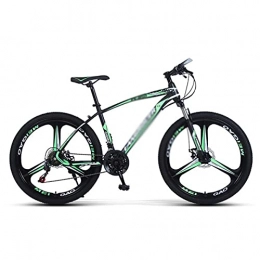 FBDGNG Mountain Bike Mountain Bike da uomo con telaio e ruote in acciaio al carbonio, freno a disco nascosto, forcella sospesa bloccabile con comodo cuscino (dimensioni: 27 velocità, colore: verde)