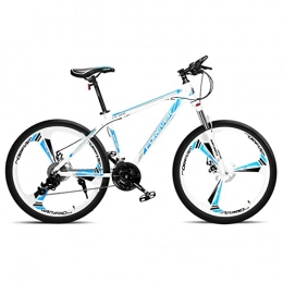 Great Bici Mountain Bike, Mountain Bike 27 Velocità 26 Pollici Ruote A 3 Razze Con Doppia Sospensione Bicicletta In Lega Di Alluminio Cornice Doppio Disco Freno Adulto Adulto Bici D(Size:27 speed , Color:Schwarz)