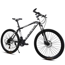 Dsrgwe Mountain Bike Mountain Bike, Mountain Bike / Biciclette, Acciaio al Carbonio Telaio Hard-Coda Bike, sospensioni Anteriori e Dual Disc Brake, 26inch Mag Wheels (Color : Black, Size : 21-Speed)