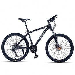 zhtt Bici Mountain bike, mountain bike per adulti, mountain bike hardtail con telaio in acciaio ad alto tenore di carbonio da 26 pollici, bicicletta da uomo con sospensione anteriore, mountain bike per tutti i