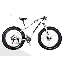 Nerioya Bici Mountain Bike per Adulti, Freni A Doppio Disco Anteriori E Posteriori, Bici da Spiaggia con Pneumatici Grassi Ammortizzanti, A, 24 inch 7 Speed