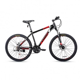 LLKK Bici Mountain Bike per mountain bike, mountain bike, da uomo, da 26 pollici, telaio leggero in acciaio al carbonio, sospensione anteriore a doppio disco, mountain bike a 21 velocità, per donne e uomini