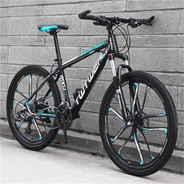 Domrx Bici Mountain Bike Ten Knife Wheel Riding Light Uomini e Donne Studenti Racing Youth Ammortizzatore Bicicletta-Nero Blue_21 Speed_China