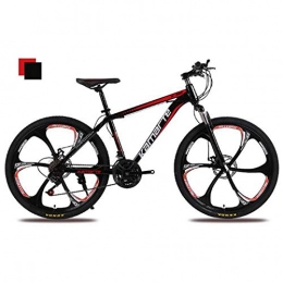 Domrx Mountain Bike Mountain Bike Uomo e Donna Cross Country Racing Doppio Freno a Disco Biciclette ammortizzanti-Nero