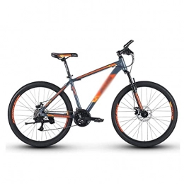 FBDGNG Mountain Bike Mountain Bikes 26 pollici 3 razze ruota telaio in lega di alluminio 21 velocità con freno a disco meccanico per uomini donne adulti e adolescenti (colore: arancione)