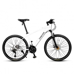 WGYDREAM Bici Mountainbike Bici Bicicletta MTB Mountain Bike, 26 Inch Unisex Biciclette, Telaio In Lega Di Alluminio, Doppio Freno A Disco E Forcella Anteriore, 27 Velocità MTB Mountain Bike ( Color : White )