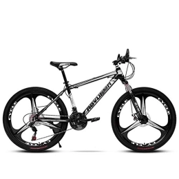 Mrzyzy Mountain Bike Mrzyzy Mountain Bike 26 Pollici, 21 / 24 velocità con Doppio Freno a Disco, MTB Adulto in Acciaio ad Alto tenore di Carbonio, Bicicletta Hardtail con Sedile Regolabile (Color : D1, Size : 21 Speed)