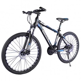 MUYU Mountain Bike MUYU Freni A Doppio Disco da 27 velocità per Bicicletta da Adulto per Uomo E Donna Mountain Bike in Lega di Alluminio, Blue