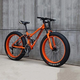 MW Mountain Bike MW Bicicletta, Mountain Bike, 24 Pollici 7 / 21 / 24 / 27 Speed ​​Bike, Studenti delle Donne degli Uomini A velocità Variabile Bike, Fat Tire Mens Mountain Bike, E, 27 Speed